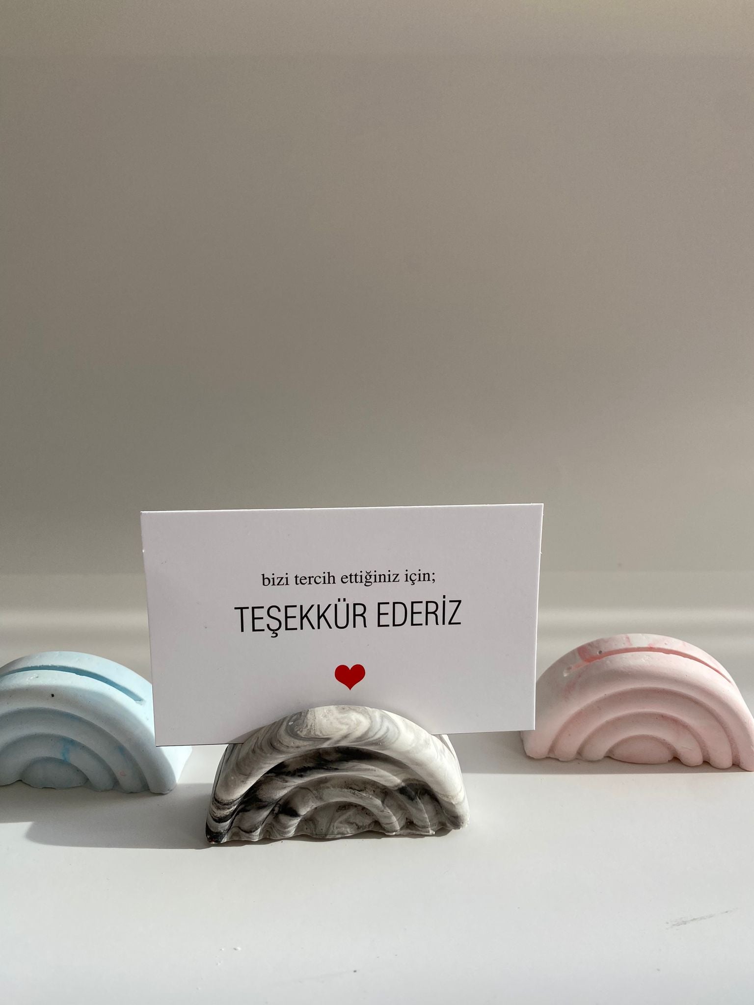 Mini Not Tutucu Mermer Desen