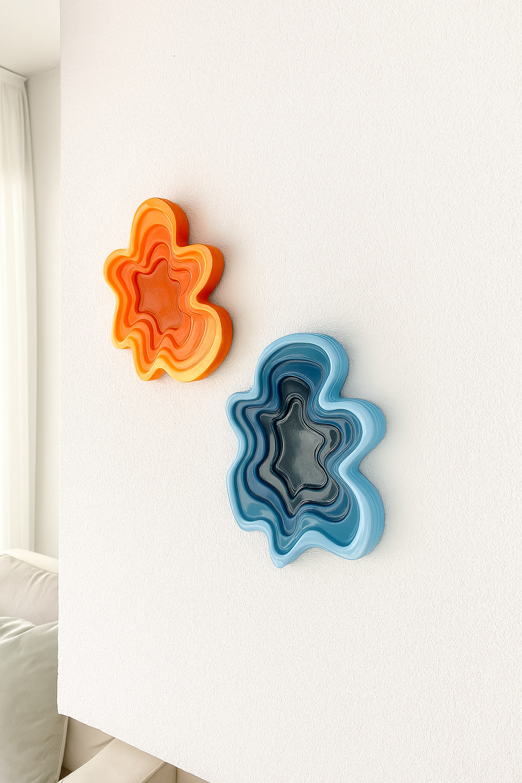 WAVY Mini Dekoratif Tablo | 20x20
