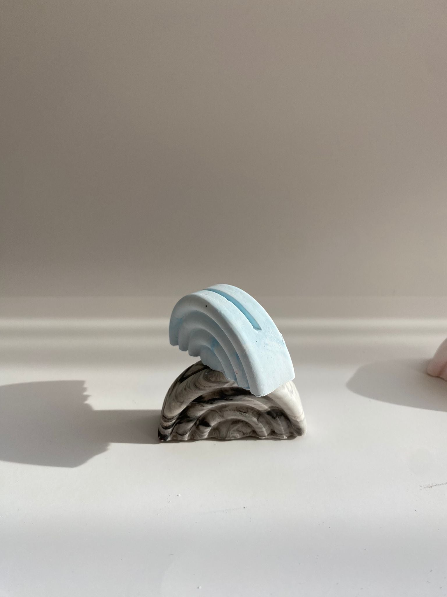 Mini Not Tutucu Mermer Desen